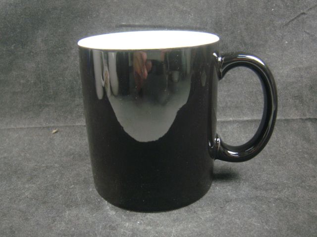 色釉亮黑直筒馬克杯C34